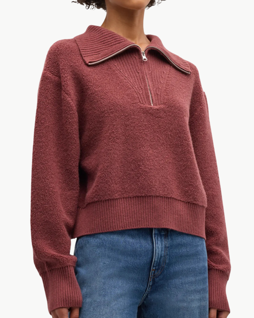 TINSLEY HALF ZIP PULLOVER IN CIMARRON by Sablyn - Romi Boutique