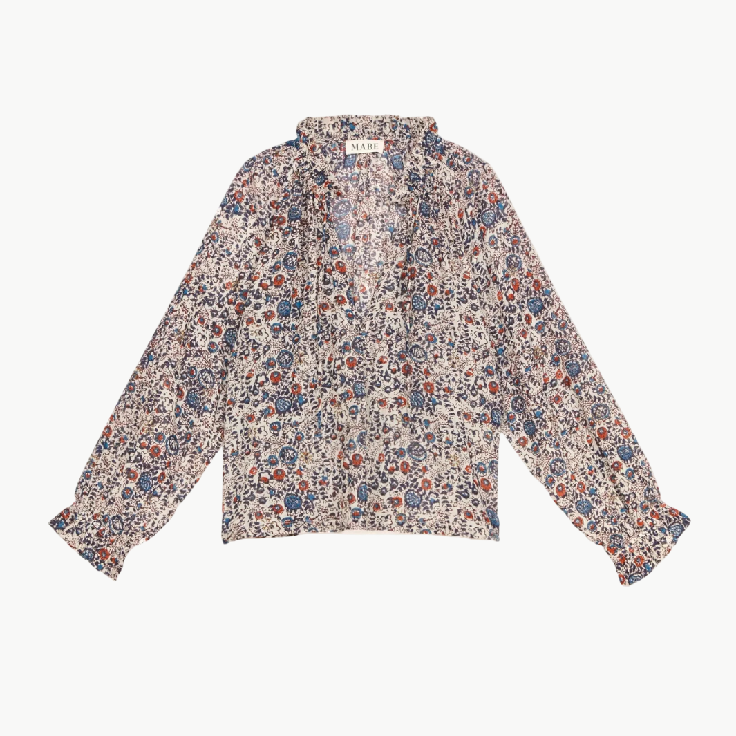 Mabe Cass Print Top at Romi Boutique