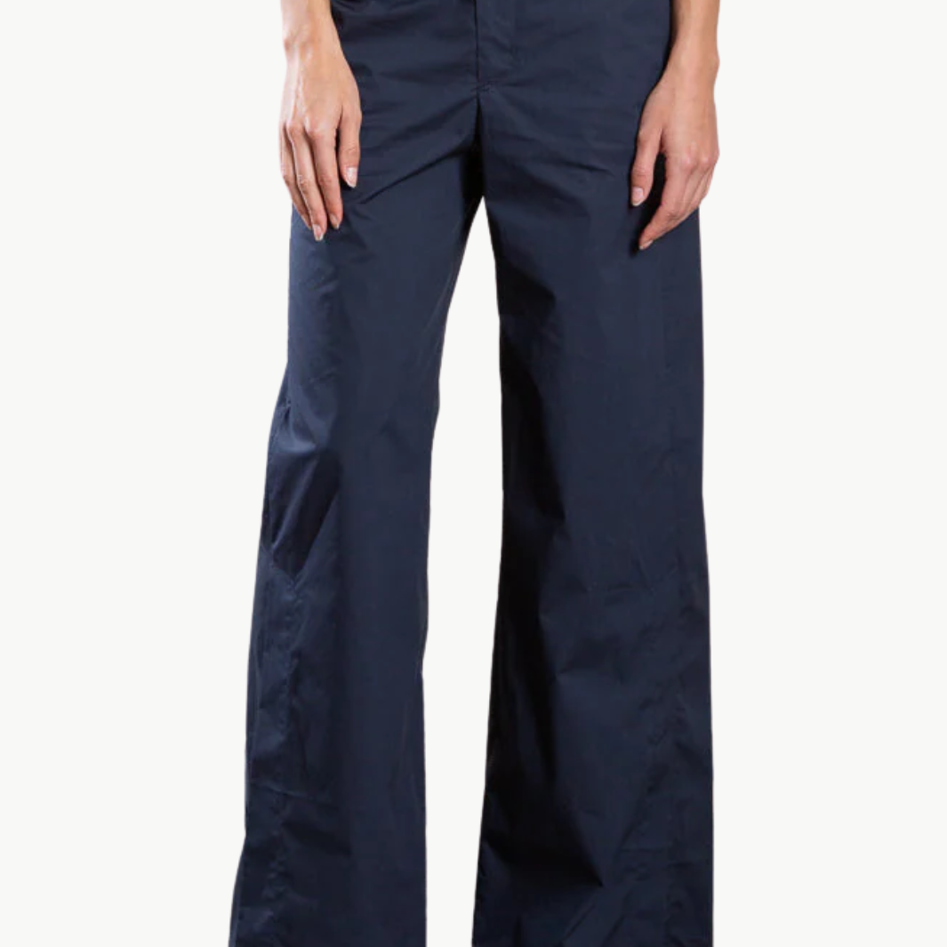 PHARAOH LENNOX PANT IN ITALIAN POPLIN IN INK at Romi Boutique