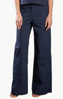 PHARAOH LENNOX PANT IN ITALIAN POPLIN IN INK at Romi Boutique