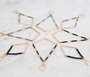 Maya Bauman BEADED V EARRINGS SMALL IN BLACK at Romi Boutique