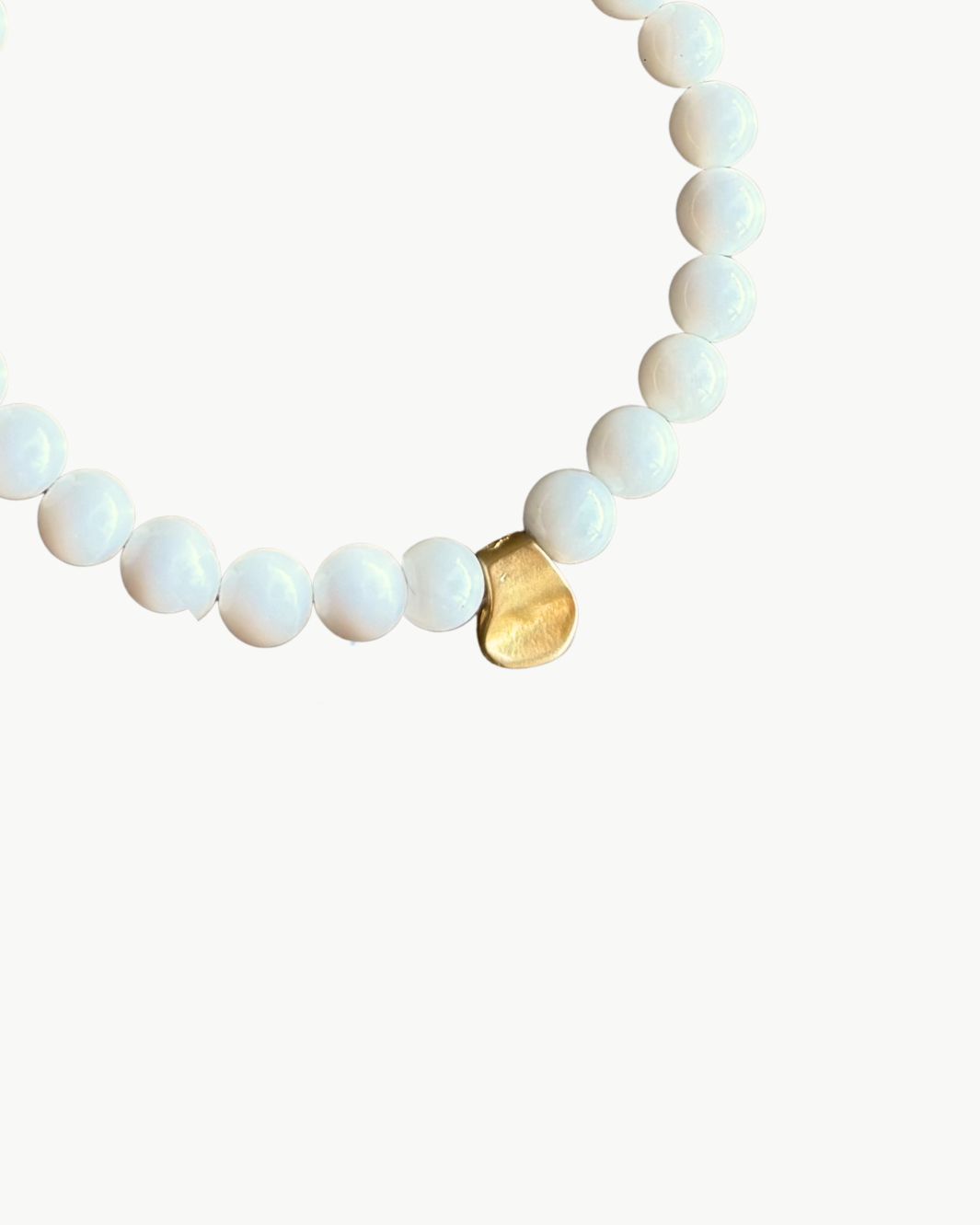 MARIT RAE CHARM BRACELET IN WHITE at Romi Boutique