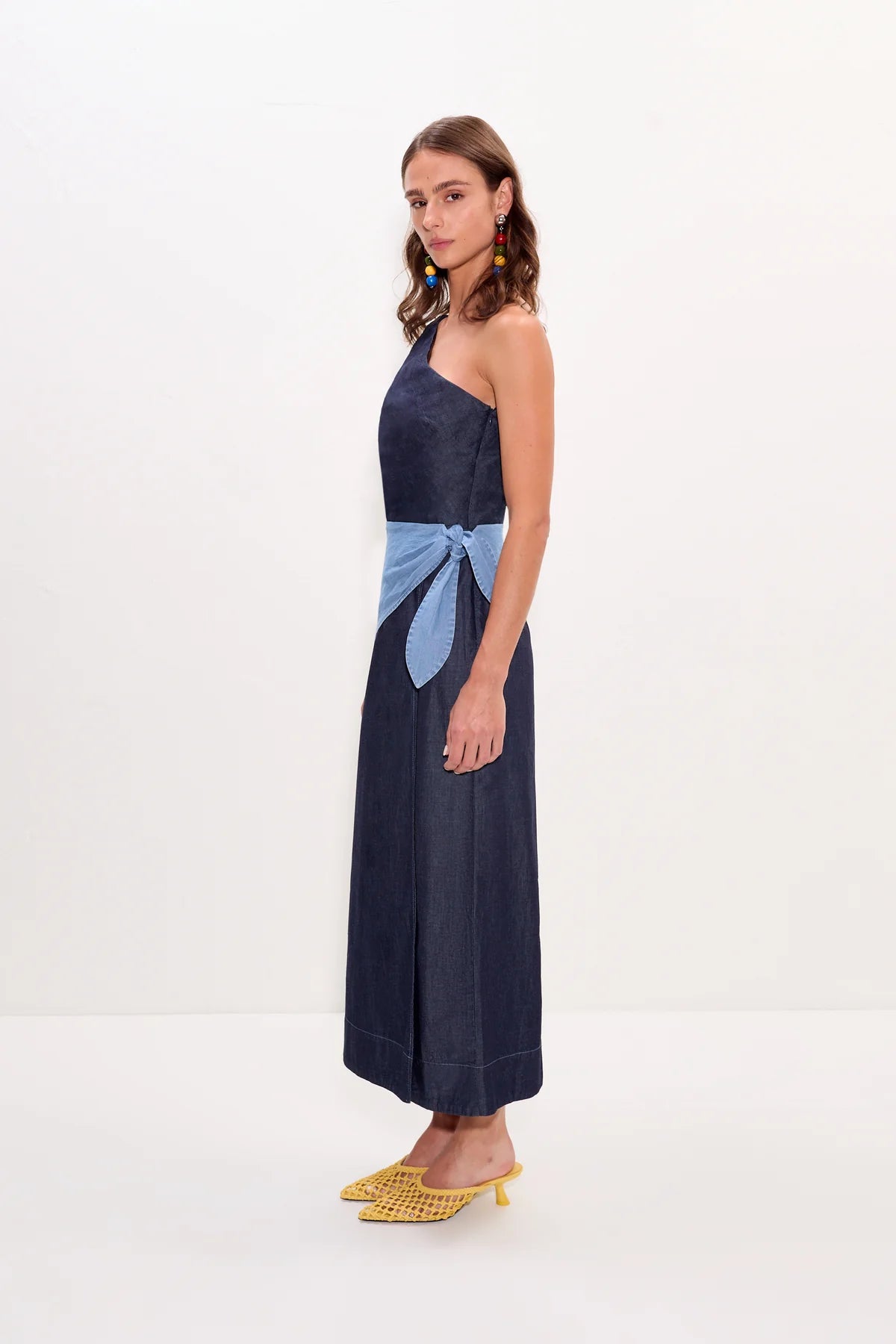 Simon Miller Belem Chambray Midi Dress at Romi Boutique