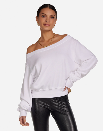 BIX SWEATSHIRT IN WHITE