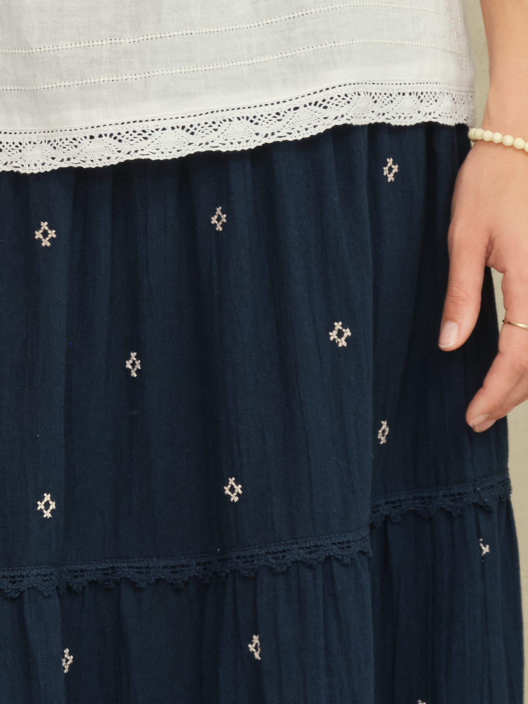 Mabe Lucca Maxi Skirt at Romi Boutique