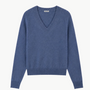 Minnie Rose Cashmere Long Sleeve Shrunken V Neck at Romi Boutique