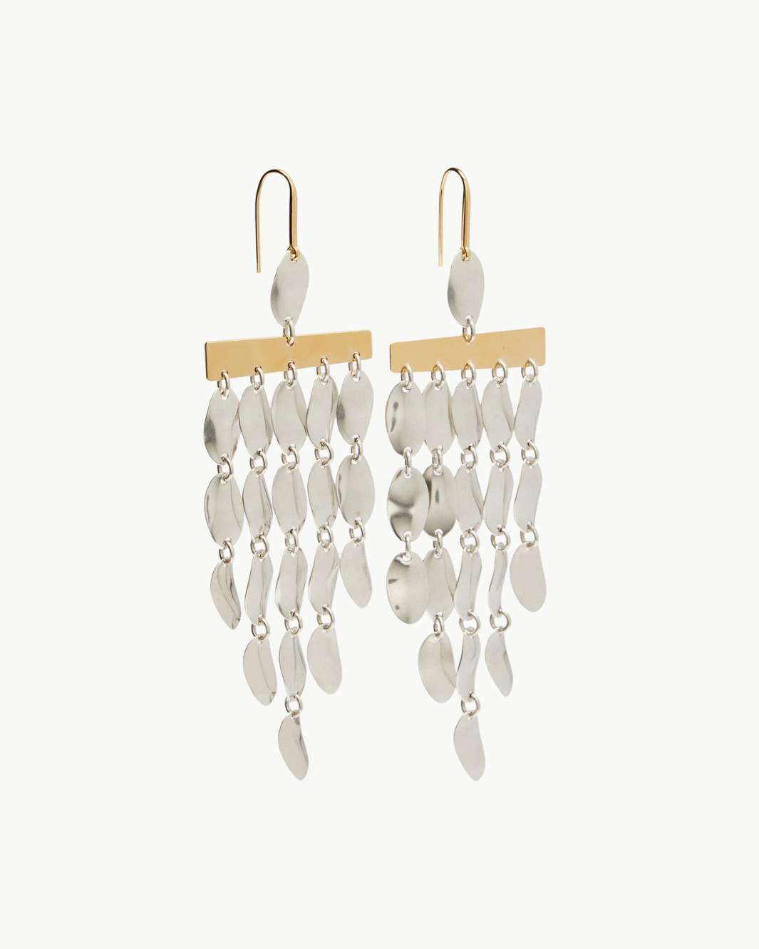 FRINGE EARRINGS IN SILVER/DORE - Romi Boutique