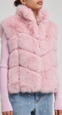 Generation Love Rosario Faux Fur Vest at Romi Boutique