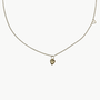 JANE HOLLINGER TINY PUFF HEART NECKLACE IN TWO-TONE at Romi Boutique