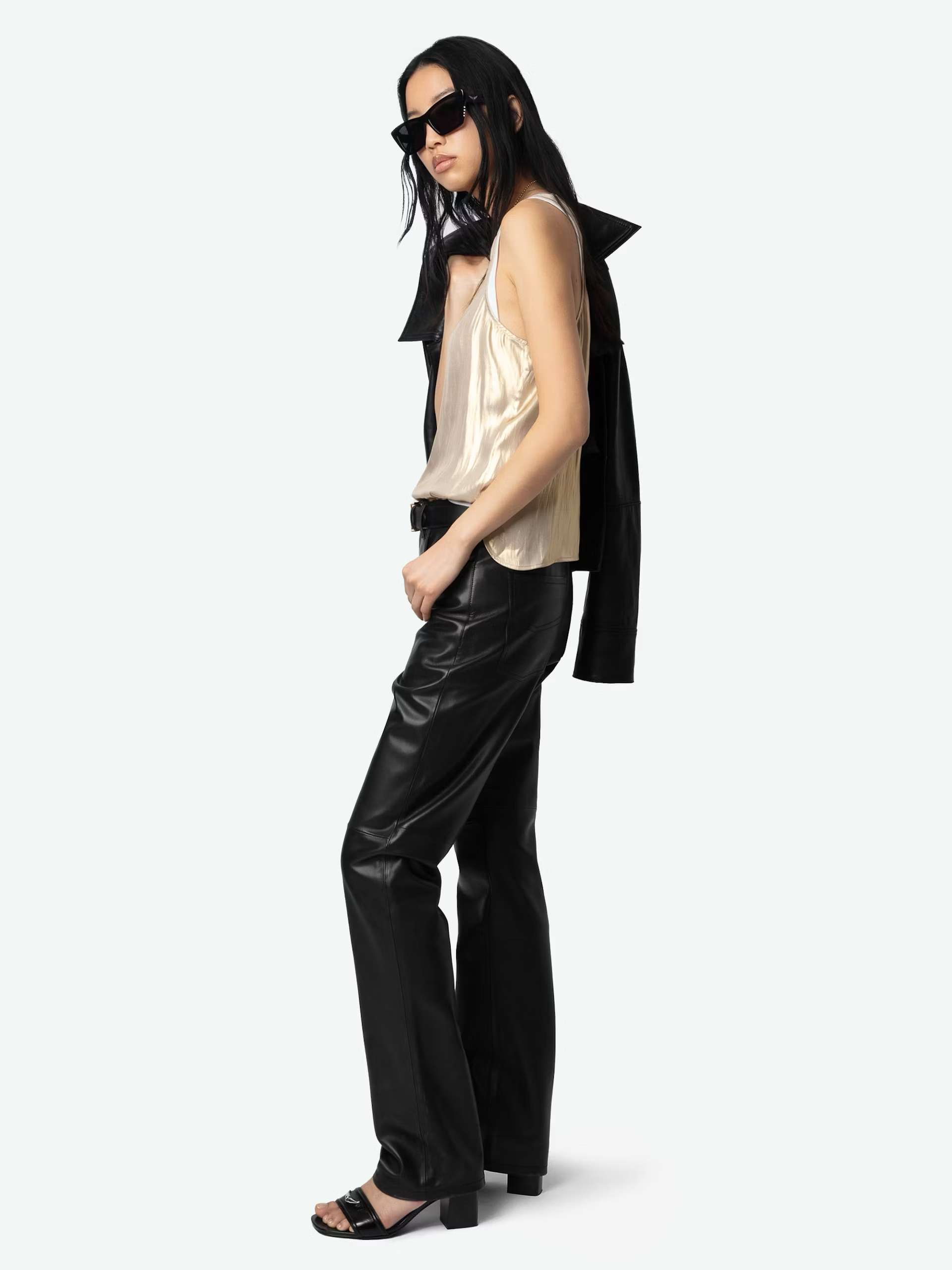Zadig & Voltaire TARYS SATIN TANK TOP at Romi Boutique