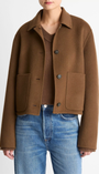 Vince WOOL AND CASHMERE-BLEND SHORT JACKET at Romi Boutique