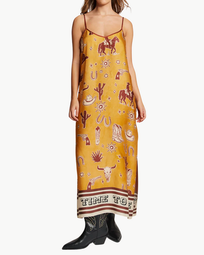 OLIVIA CAMISOLE DRESS IN RODEO - Romi Boutique