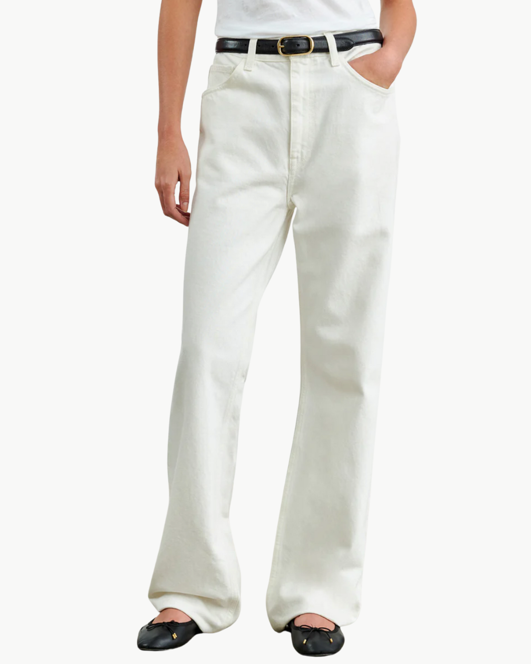 MITCHELL JEAN IN CREAM - Romi Boutique