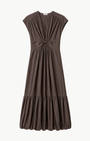 Go Silk Go Crinkle Cut Twist Dress at Romi Boutique