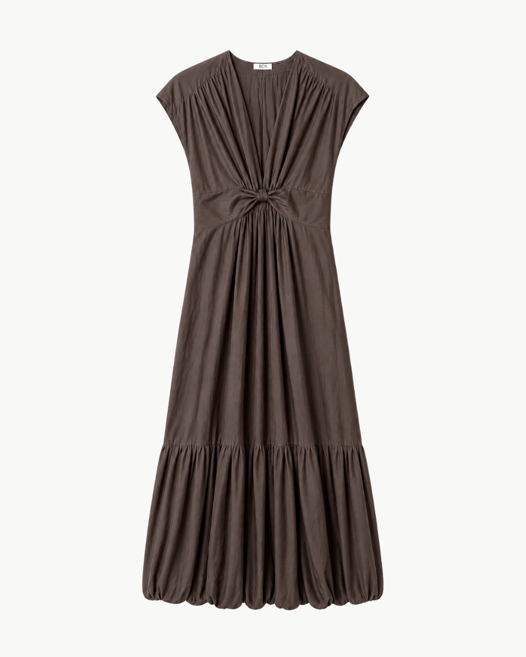 Go Silk Go Crinkle Cut Twist Dress at Romi Boutique