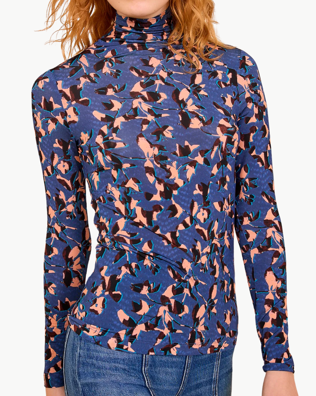 AURELIA JERSEY LONG SLEEVE TURTLENECK IN MIRAGE