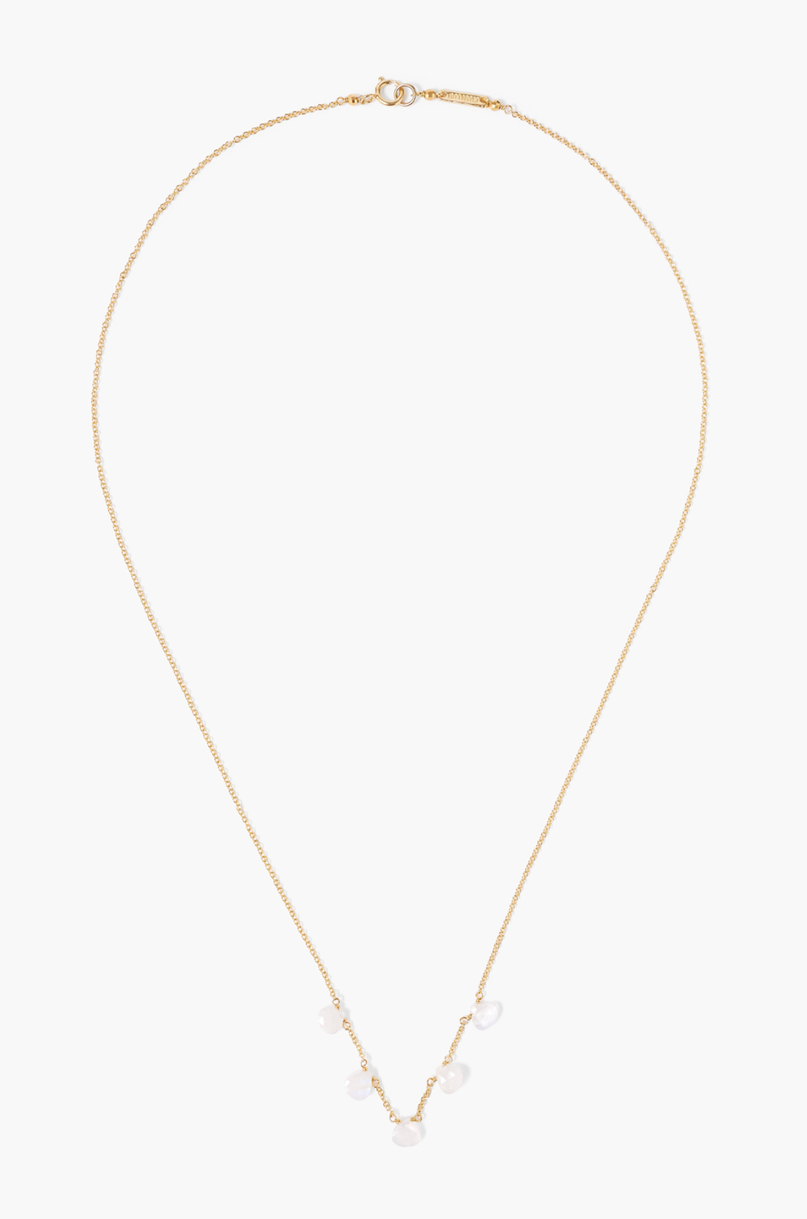 DANGLE NECKLACE IN MOONSTONE - Romi Boutique