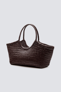 NANTUCKET BASKET BIG IN DARK BROWN