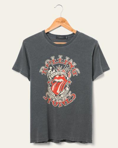 ROLLING STONES TATTOO YOU TEE IN VINTAGE BLACK - Romi Boutique
