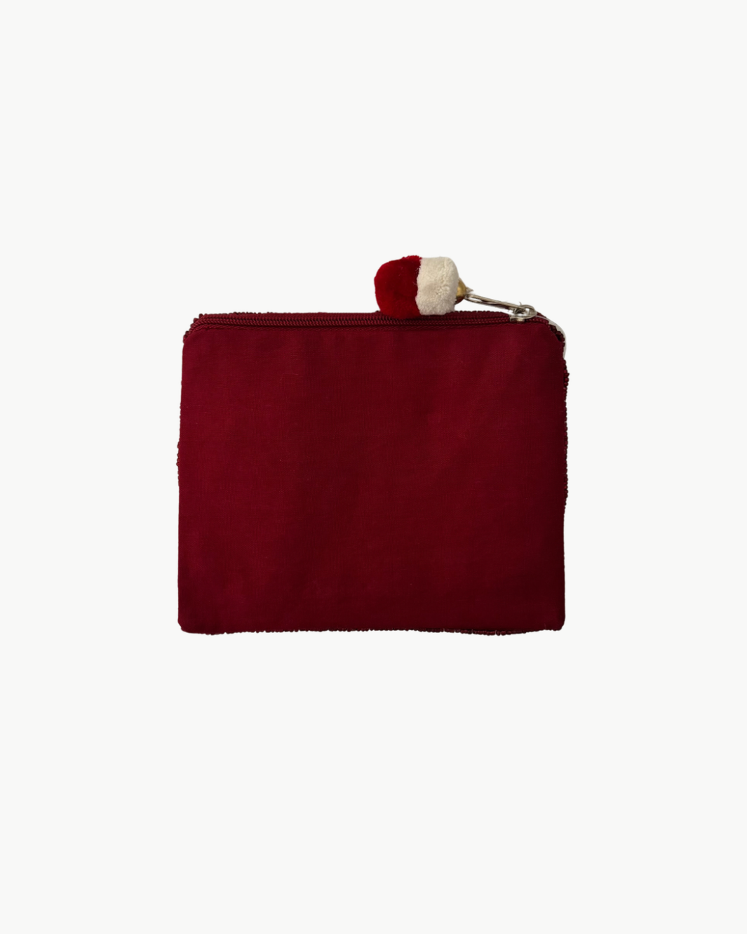 Romi Wine O'Clock Beaded Coin Pouch at Romi Boutique