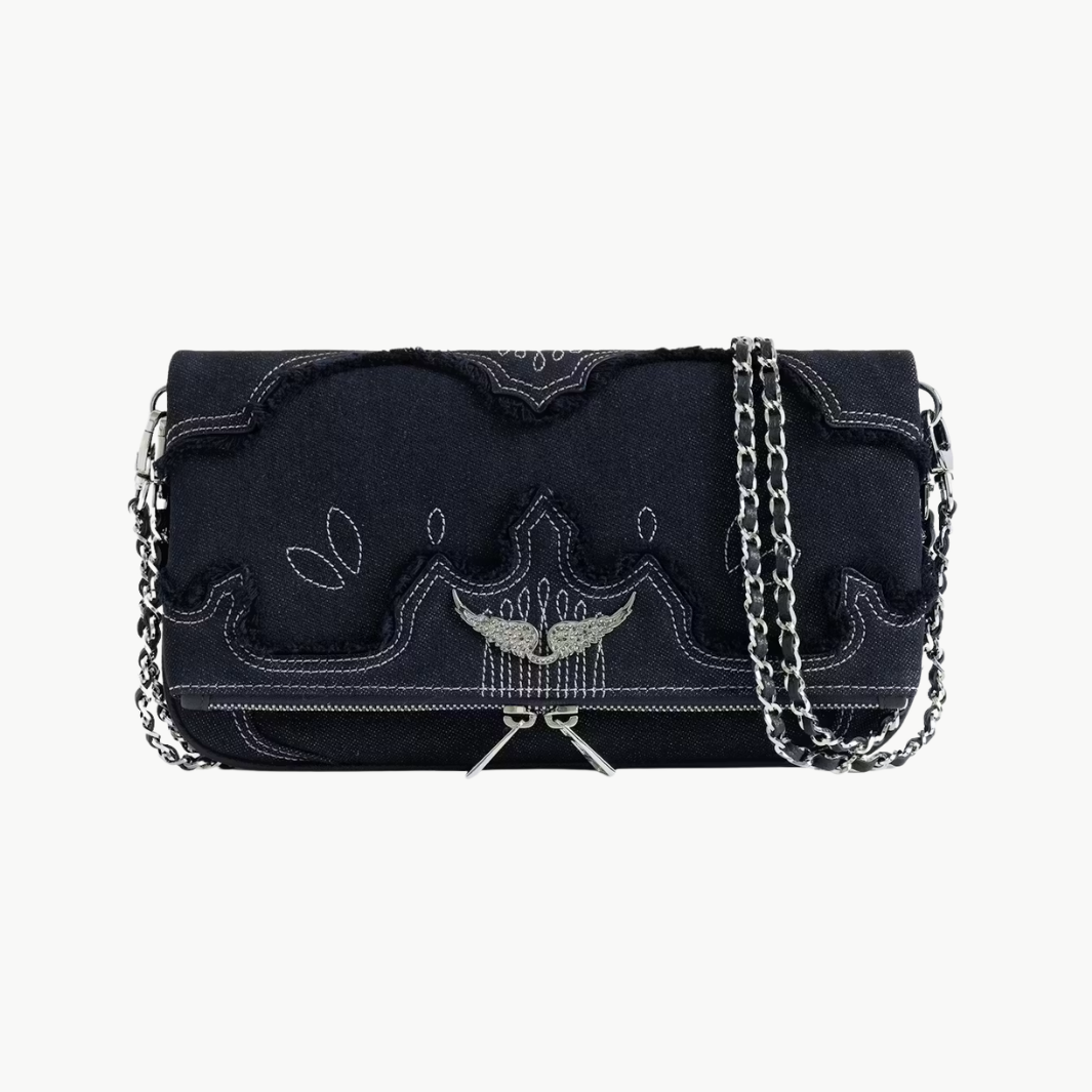 Rock Denim Clutch
