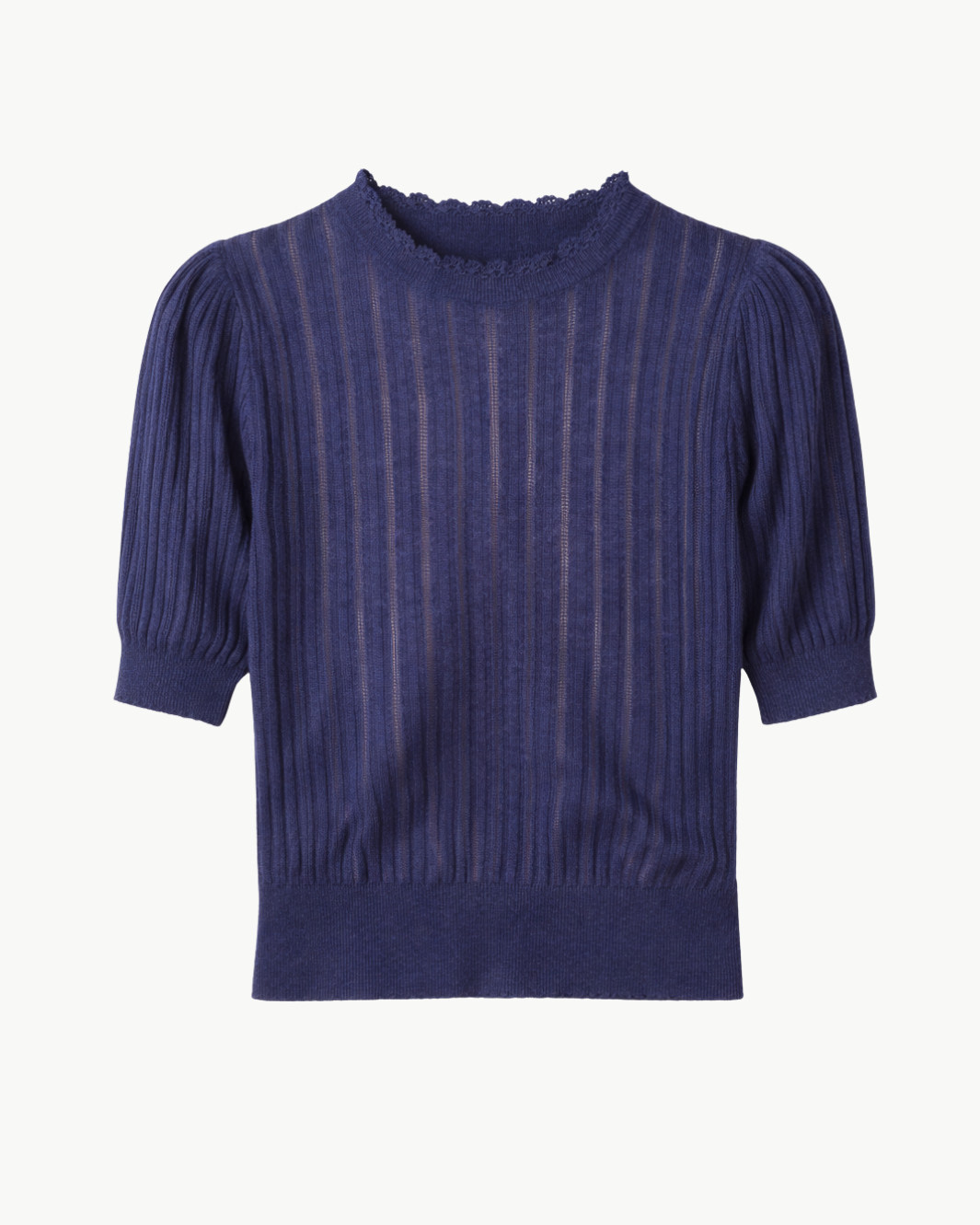 Ulla Johnson GEMMA SHORT SLEEVE KNIT TOP at Romi Boutique