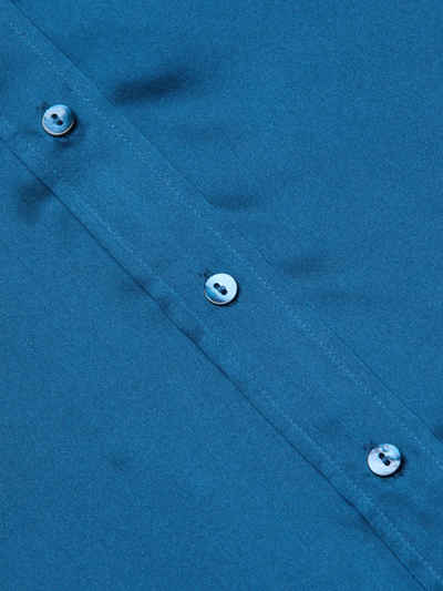 DANI 3/4 SLEEVE BLOUSE IN STONE BLUE