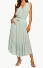 Ramy Brook COCO SMOCKED SLEEVELESS DRESS at Romi Boutique