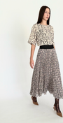 CHIFFON SKIRT IN FLORAL PRINT - Romi Boutique