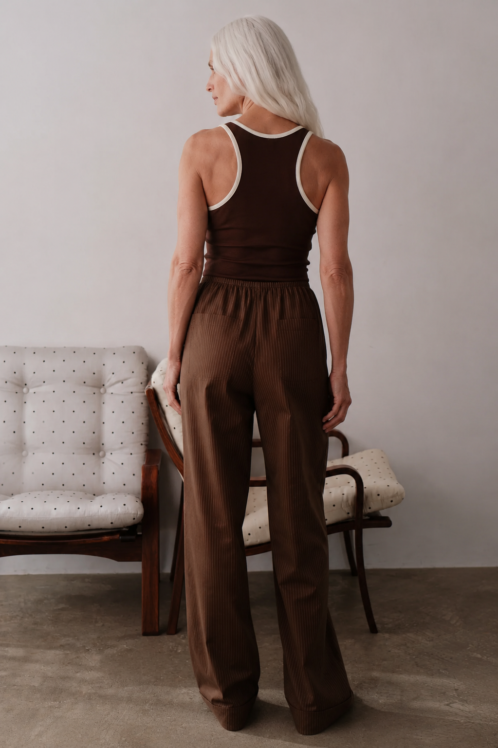 The Pop Pinstripe Simple Pant