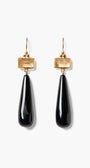 MESSINA EARRINGS IN BLACK AGATE by Chan Luu - Romi Boutique