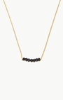 DAINTY NECKLACE IN BLACK SPINEL - Romi Boutique