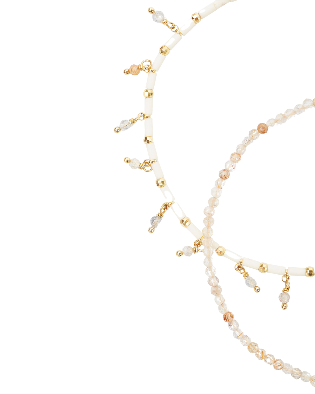 CREAM MIX BRACELET by Chan Luu - Romi Boutique