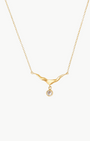 CRESCENT NECKLACE IN CRYSTAL by Chan Luu - Romi Boutique