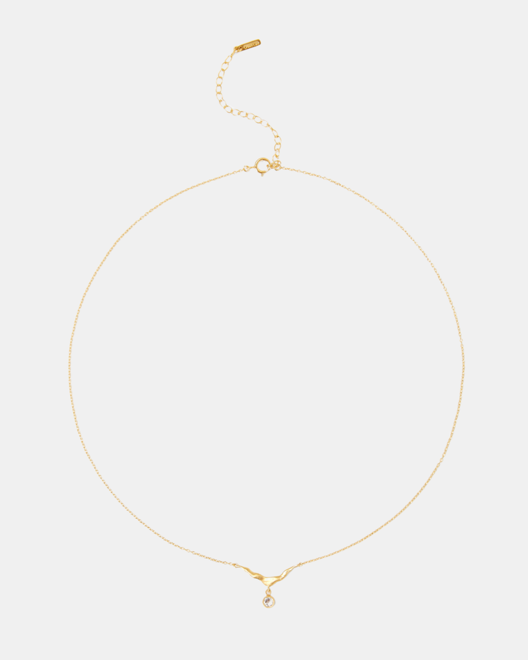CRESCENT NECKLACE IN CRYSTAL by Chan Luu - Romi Boutique