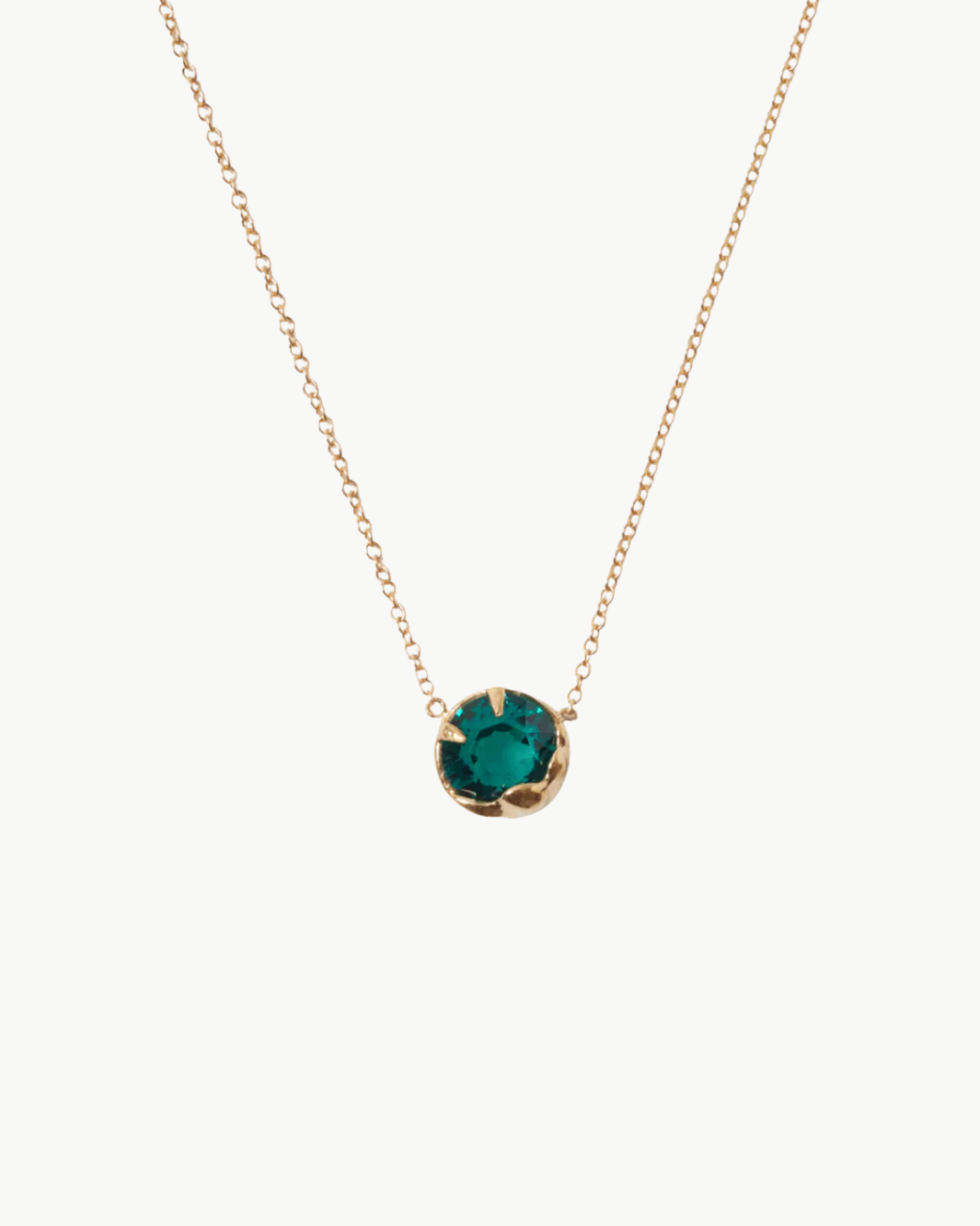 CRYSTAL NECKLACE IN EMERALD by Chan Luu - Romi Boutique