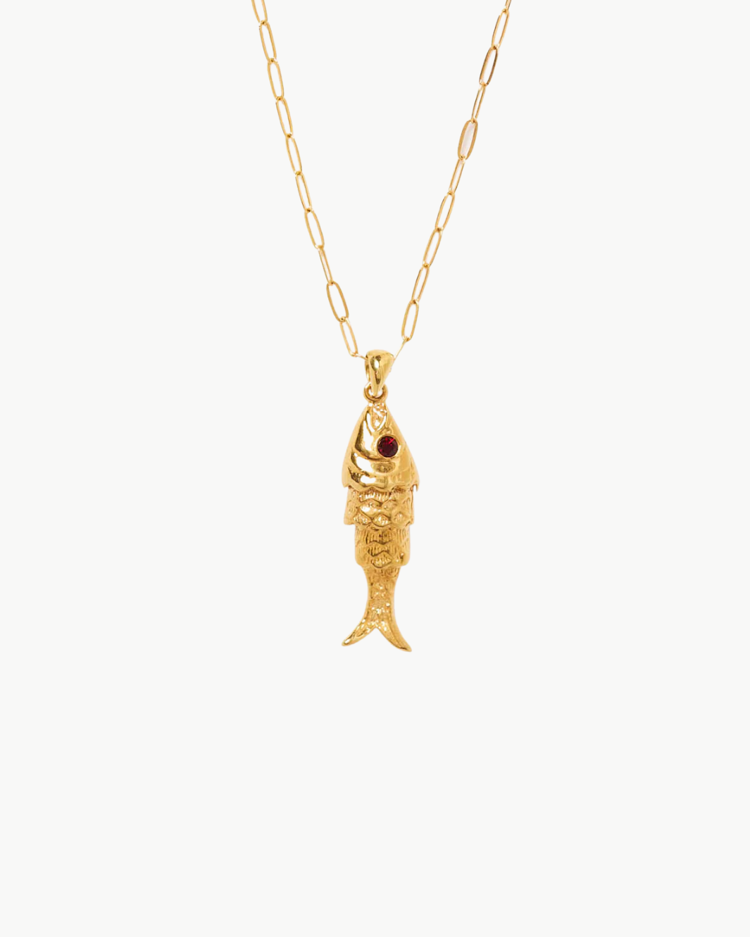 KOI NECKLACE IN GARNET - Romi Boutique
