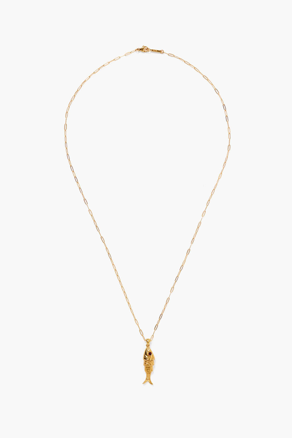 KOI NECKLACE IN GARNET - Romi Boutique