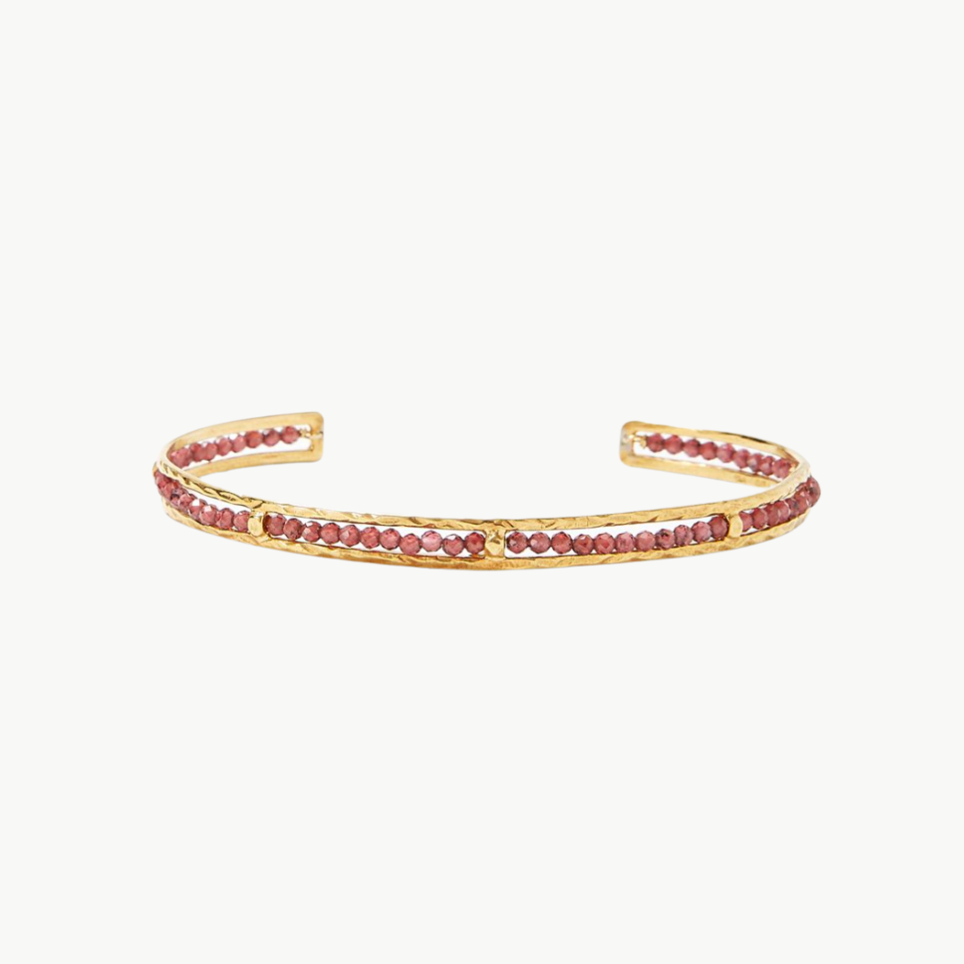 SEDONA BRACELET IN GARNET by Chan Luu - Romi Boutique