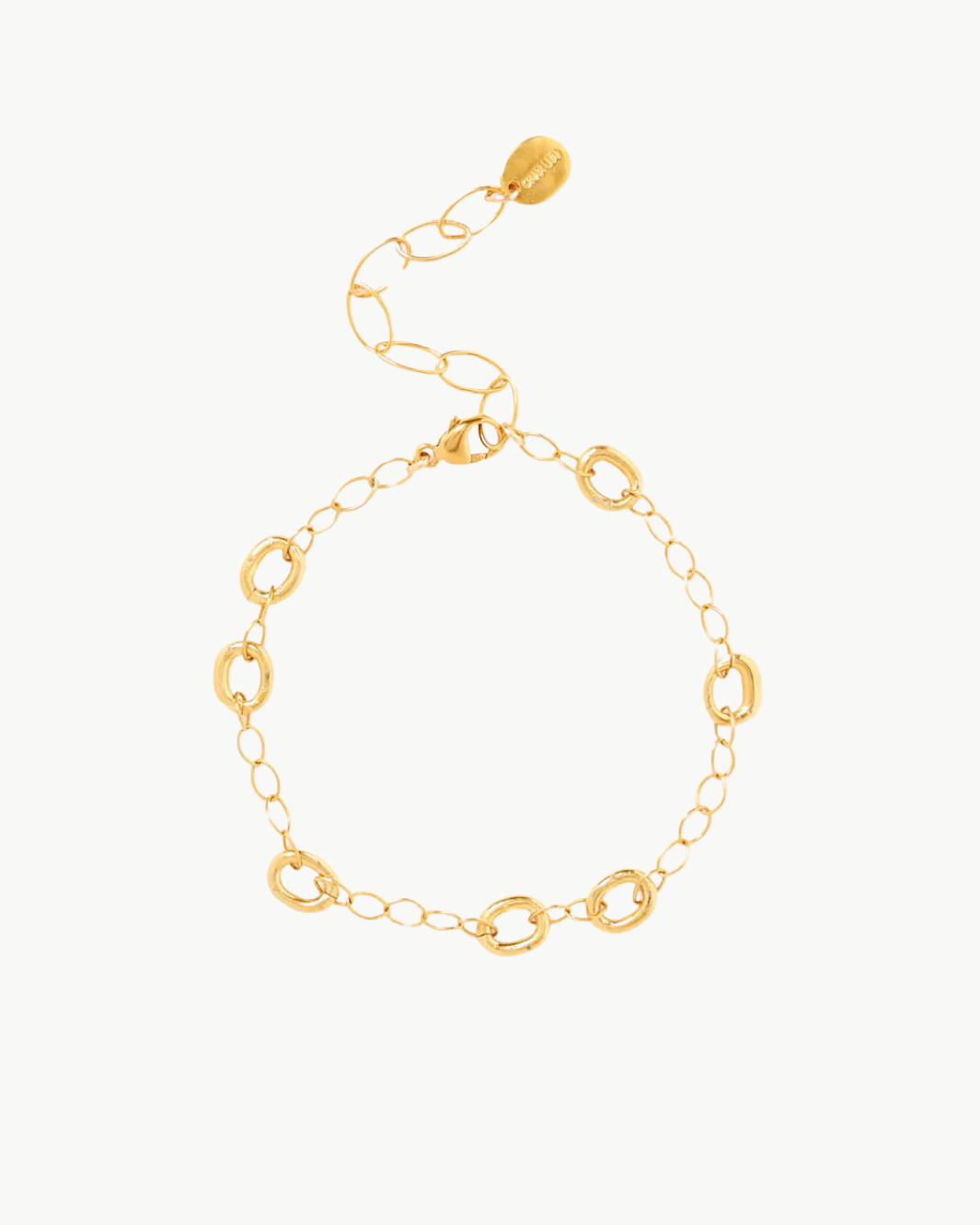 LENI CHAIN LINK BRACELET IN GOLD by Chan Luu - Romi Boutique