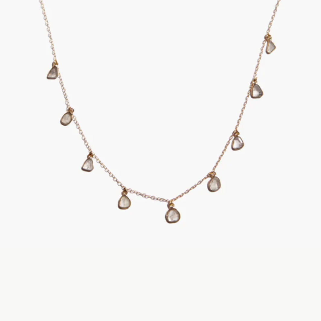 TEARDROP NECKLACE IN GOLD by Chan Luu - Romi Boutique