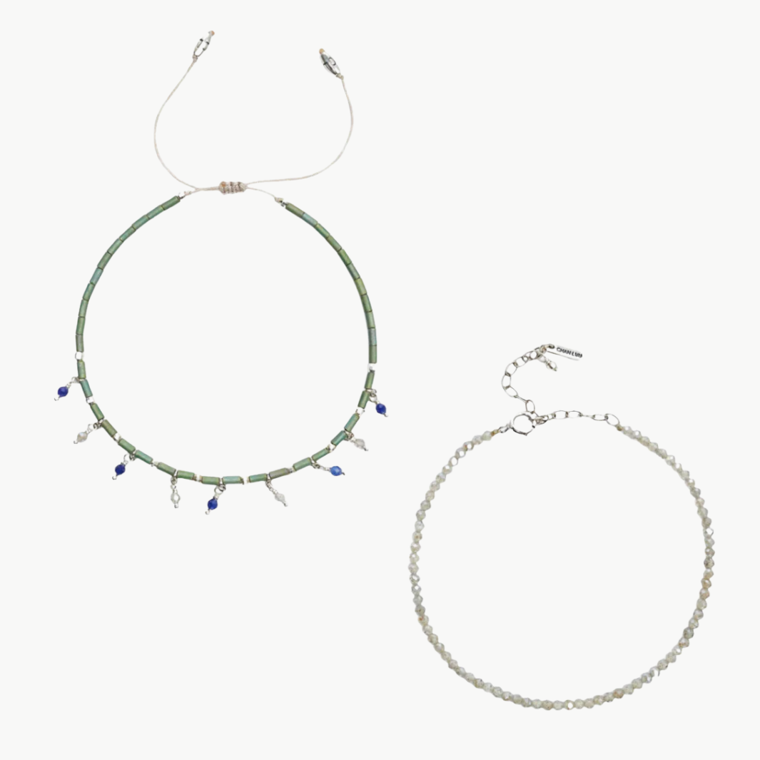 GREEN MIX BRACELET by Chan Luu - Romi Boutique