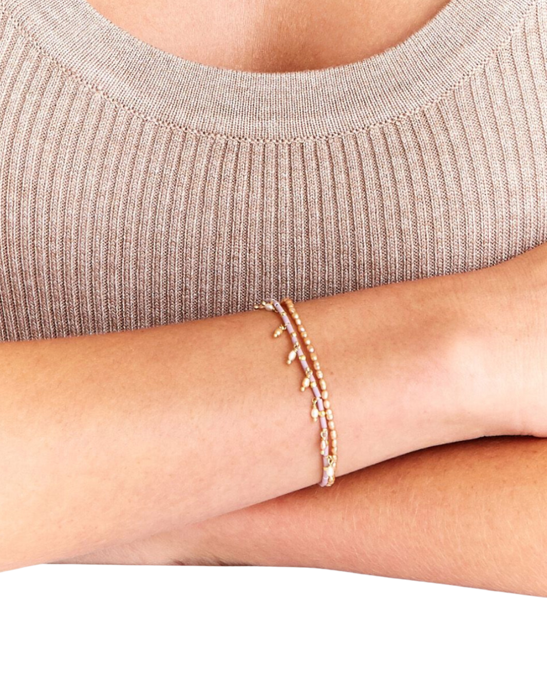 MAUVE MIX BRACELET by Chan Luu - Romi Boutique