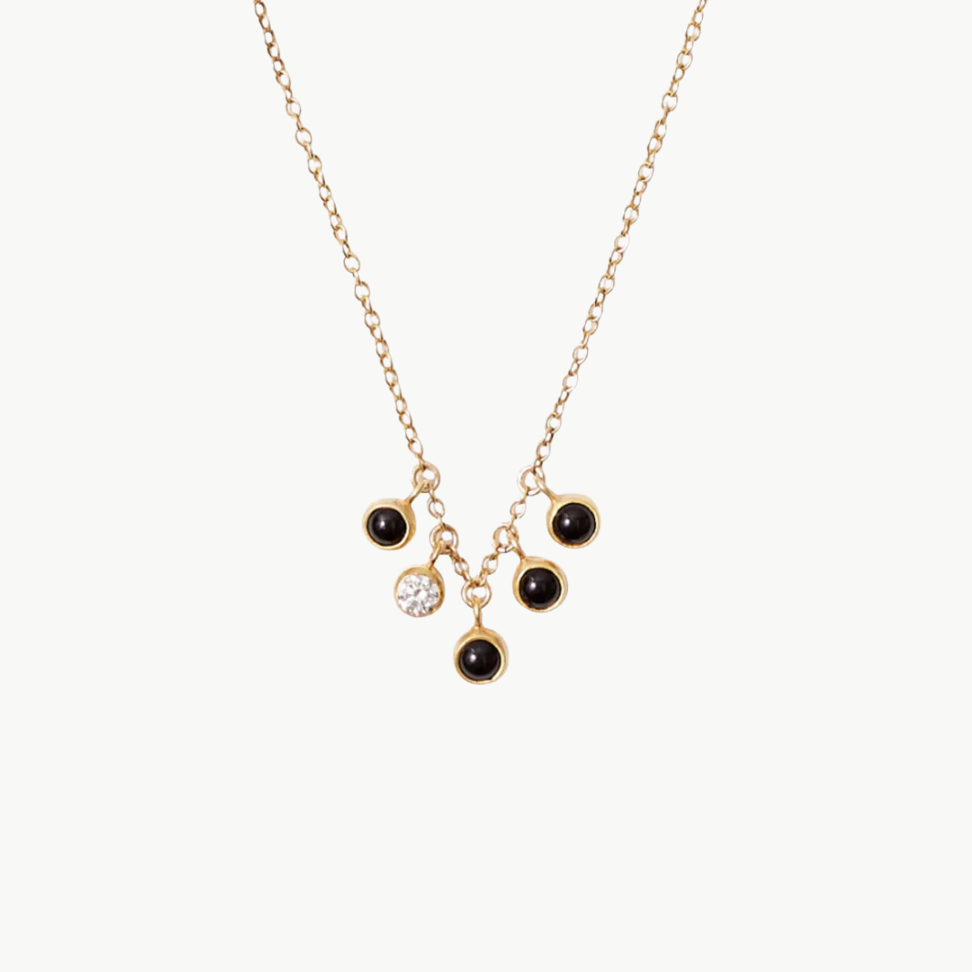 MOONLIGHT NECKLACE ONYX MIX by Chan Luu - Romi Boutique