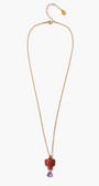 ELEPHANT NECKLACE IN RED JASPER - Romi Boutique
