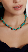 WILLA NECKLACE IN TURQUOISE MIX by Chan Luu - Romi Boutique