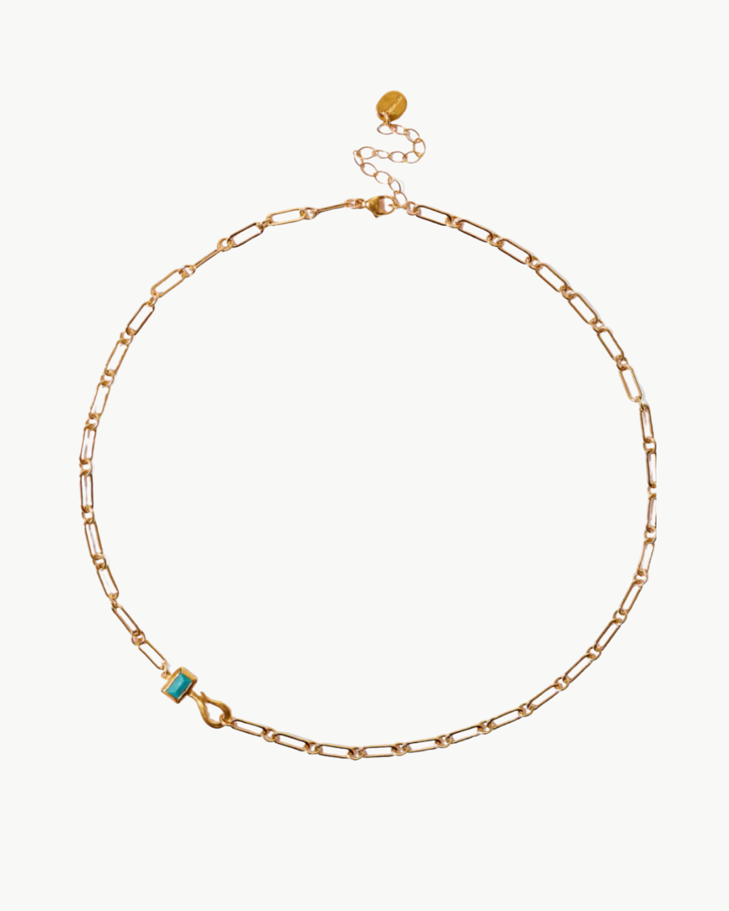 TURQUOISE ODYSSEY PAPERCLIP NECKLACE by Chan Luu - Romi Boutique