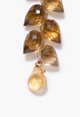 LEAF DROP EARRINGS IN WHISKEY QUARTZ - Romi Boutique