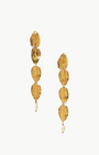 FALLING LEAF TIERED EARRINGS IN WHITE PEARL by Chan Luu - Romi Boutique