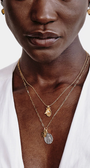 DIAMOND GIVING HAND NECKLACE IN YELLOW GOLD by Chan Luu - Romi Boutique